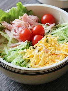 冷やし麺弁当に 素麺×4色具材-レシピのメイン写真