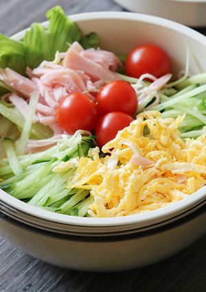 冷やし麺弁当に 素麺×4色具材-レシピのメイン写真