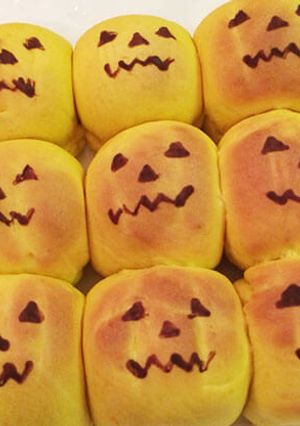 【牛乳・卵不使用】かぼちゃちぎりパン-レシピのメイン写真