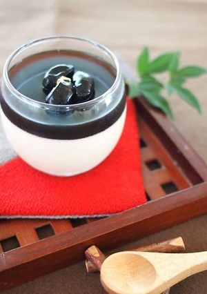 ほうじ茶ムース黒糖ジュレ-レシピのメイン写真