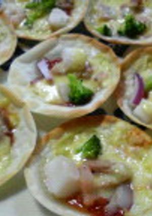 餃子の皮でクリスピーピザ★-レシピのメイン写真