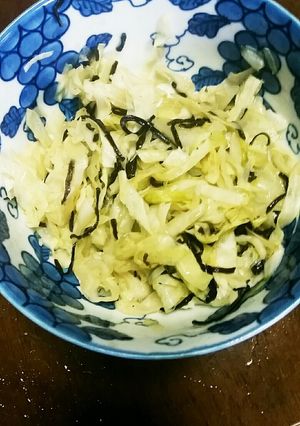 超スピード料理キャベツの塩昆布あえ-レシピのメイン写真