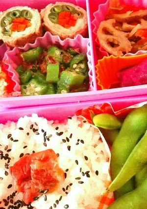 中学生女子 時短簡単弁当50（小３妹用）-レシピのメイン写真