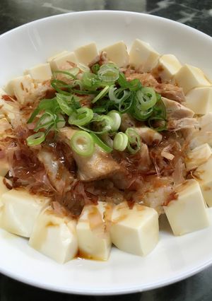 簡単♪鳥肉と豆腐の甘口丼♪夏の丼に♪-レシピのメイン写真