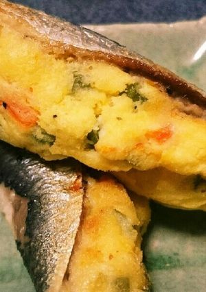 イワシのポテトサラダはさみ焼き-レシピのメイン写真