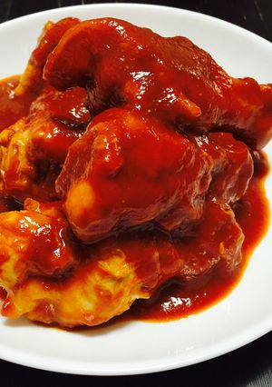 鶏手羽元のケチャップ煮-レシピのメイン写真