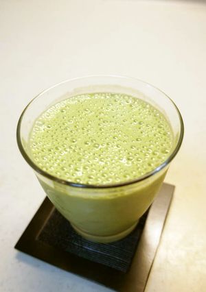 宇治抹茶＆バナナのスムージー-レシピのメイン写真