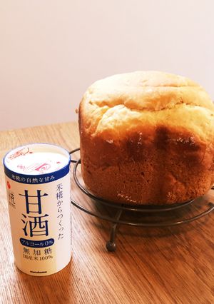 HBで簡単甘酒食パン-レシピのメイン写真