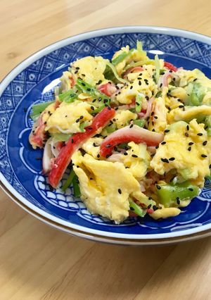 長ネギとカニカマ卵のサッと炒め☆-レシピのメイン写真