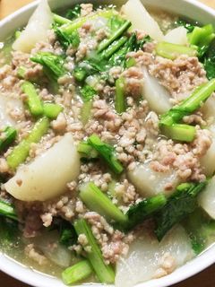 蕪と鶏挽肉のあんかけ煮-レシピのメイン写真