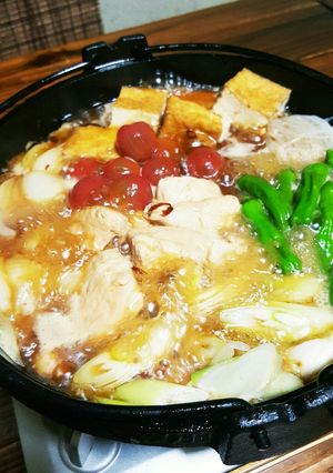 鶏肉のすき焼き　極道料理人(^-^)/-レシピのメイン写真
