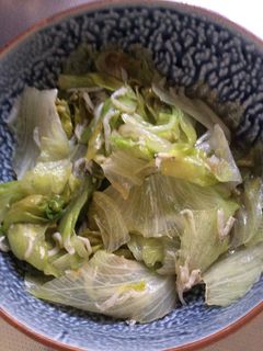 シラスとレタスの胡麻油炒め-レシピのメイン写真