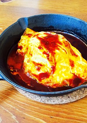 簡単♪煮込みハンバーグで♡オムバーグ♡-レシピのメイン写真
