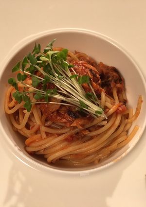ツナの和風トマトパスタ-レシピのメイン写真