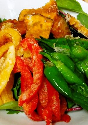 ノンオイルドレッシングで夏野菜の揚げ浸し-レシピのメイン写真