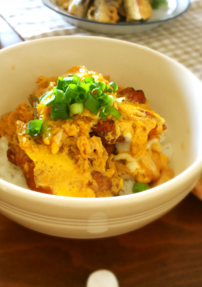 唐揚げで親子丼-レシピのメイン写真