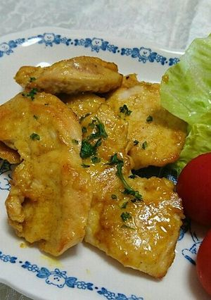鶏むね肉のカレー風味焼き-レシピのメイン写真