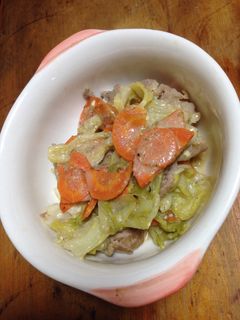 豚肉とキャベツ・人参の味噌ゴママヨ炒め-レシピのメイン写真