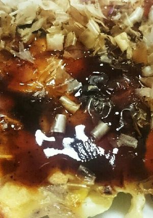 糸こん消費！かぼちゃ入りお好み焼き-レシピのメイン写真