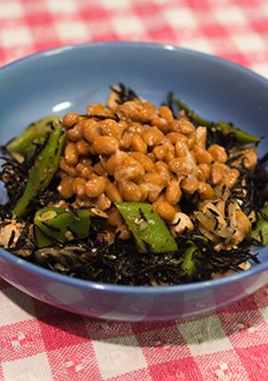 いんげん＆ひじきの☆納豆サラダ♪-レシピのメイン写真