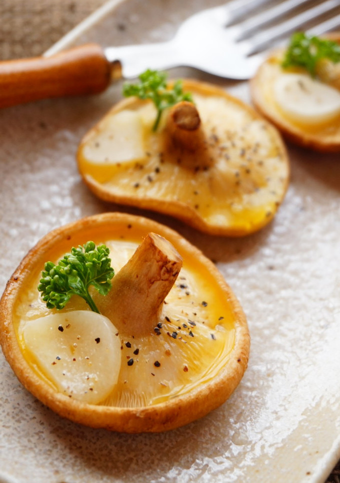 簡単おいし～！ガリバタ椎茸-レシピのメイン写真