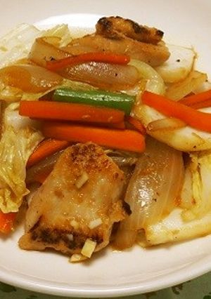 鶏肉と野菜の塩麹炒め-レシピのメイン写真