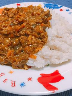 栄養満点!ドライカレー【キーマカレー】-レシピのメイン写真