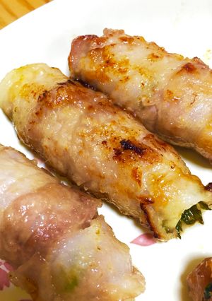 ナスと大葉の肉巻き〜味噌味と梅味〜-レシピのメイン写真
