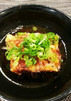 レンジで簡単!厚揚げのコクうまバターのせ-レシピのメイン写真