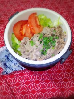 冷しゃぶ風 冷やし中華弁当-レシピのメイン写真