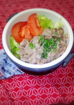 冷しゃぶ風　冷やし中華弁当-レシピのメイン写真