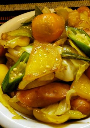 おくら　ウインナー　パプリカ絶品野菜炒め-レシピのメイン写真