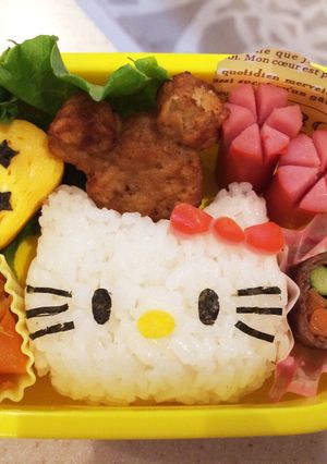 キャラ弁♩キティー。-レシピのメイン写真