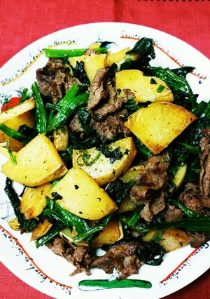 牛肉とほうれん草のおじゃが-レシピのメイン写真