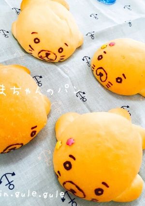 HBで、少年アシベのごまちゃんパン♡-レシピのメイン写真