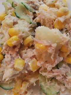 ツナ コーン きゅうり ポテトサラダ-レシピのメイン写真