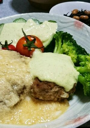 ☆さっぱり和風のとろろハンバーグ☆-レシピのメイン写真