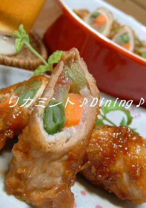 ピリッと甘辛♪スイカで肉巻き-レシピのメイン写真