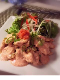 鶏ムネ肉の明太マヨ炒め-レシピのメイン写真