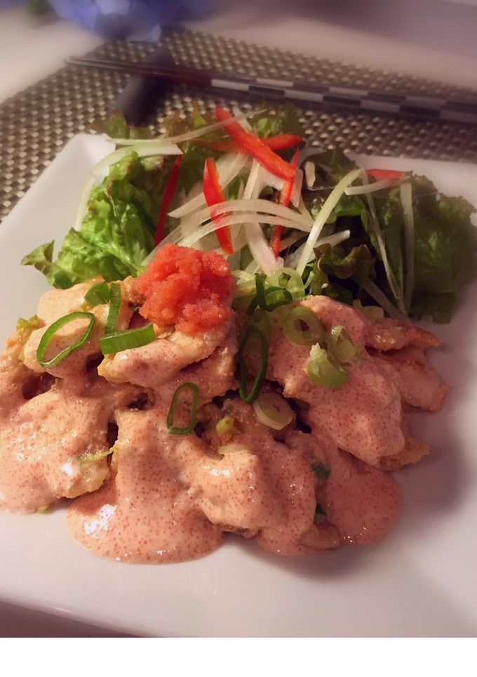 鶏ムネ肉の明太マヨ炒め-レシピのメイン写真