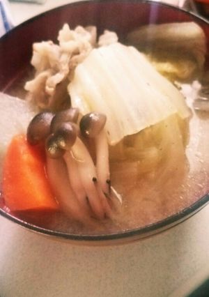 野菜タップリ味噌スープ！-レシピのメイン写真