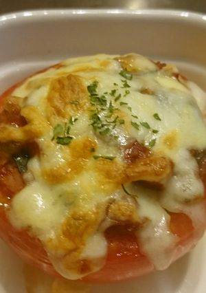 夏野菜のトマトカップグラタン-レシピのメイン写真