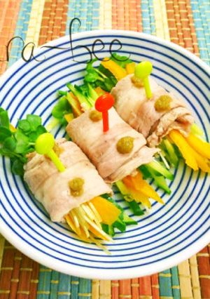野菜たっぷり♡巻きしゃぶde和ピンチョス-レシピのメイン写真
