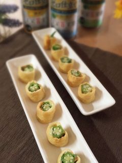 ピリっと辛いカリカリあげの明太オクラ巻き-レシピのメイン写真