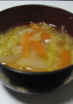 野菜いっぱい、ポトフ風味噌汁-レシピのメイン写真