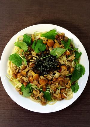 なめこたっぷりボンゴレパスタ-レシピのメイン写真