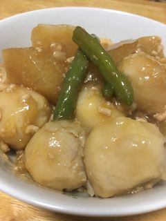 里芋と大根のひき肉あんかけ-レシピのメイン写真