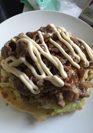 簡単お好み焼きバーガー-レシピのメイン写真