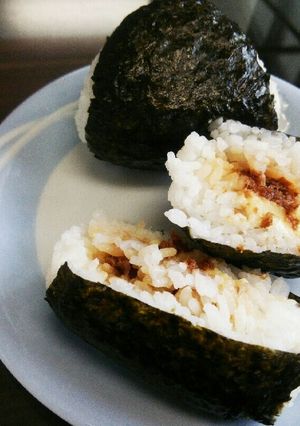 おかか佃煮とチーズのおにぎり☆-レシピのメイン写真