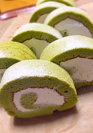 バター不使用！ほうれん草のロールケーキ♡-レシピのメイン写真